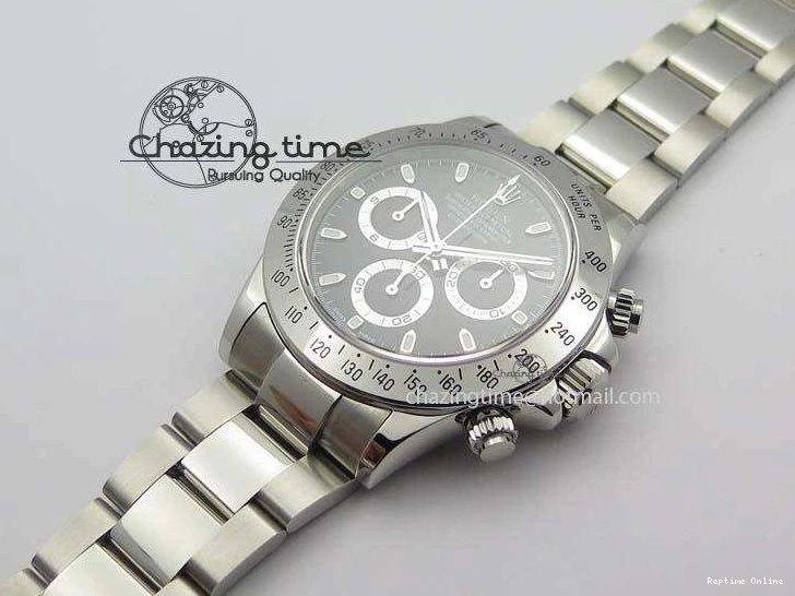 0219 Functional Daytona 116520 Noob Best Edition Black Dial On SS Bracelet A2824 (Same Thickness as Genuine) 3827